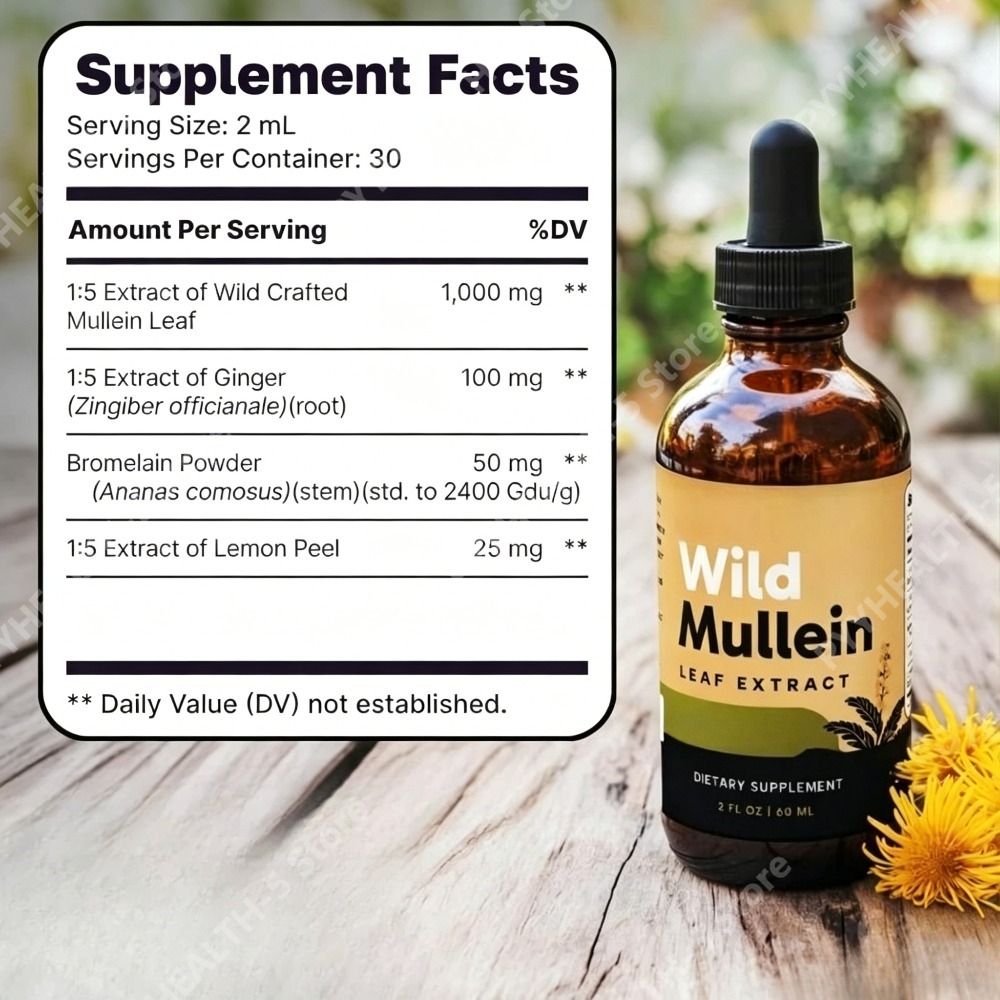 قطرات أوراق المولين البري مع ا - مراجعة Herbal Wellness Liquid وسعره