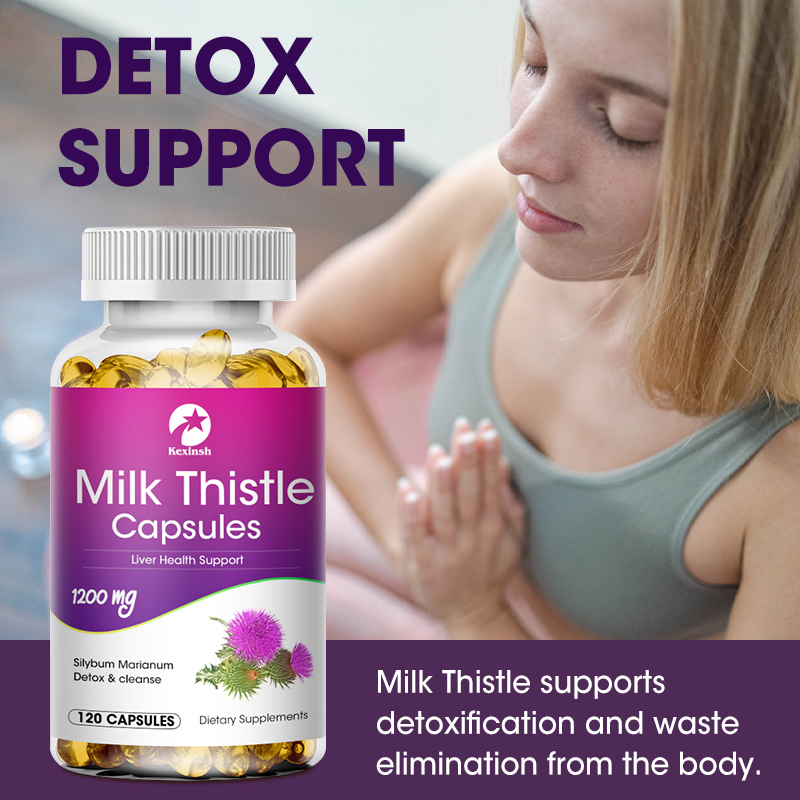 Kexinsh الحليب الشوك 1200 ملغ  - مراجعة Milk Thistle Silymarin وسعره